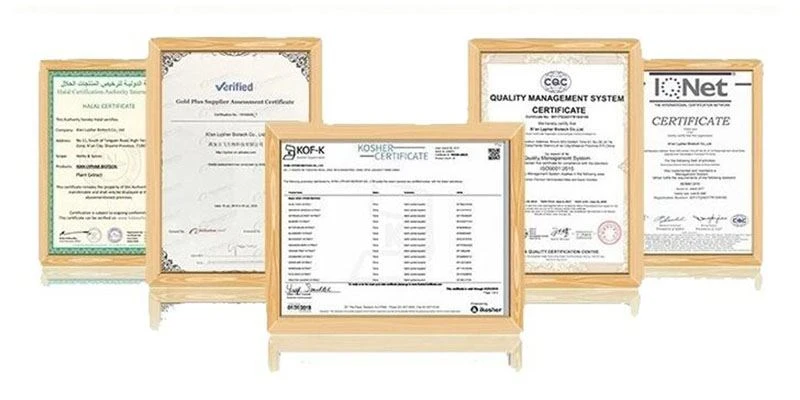 Genistein Powder certification